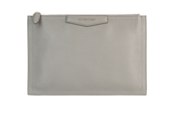 Givenchy Antigona Clutch, Leather, Grey, MII, 2*